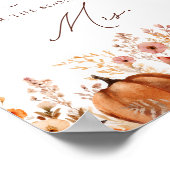 秋カボチャ何個のキスブライダルシャワーゲーム ポスター (角)