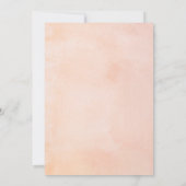 秋カボチャ及びフラワーベビーシャワー招待状 招待状 (裏面)