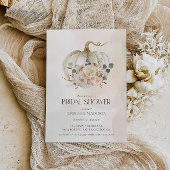 秋カボチャ及びフローラブライダルシャワー 招待状