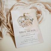 秋カボチャ及びフローラブライダルシャワー 招待状