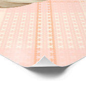 秋カボチャ収穫ピンク感謝祭カスタマイズ ポスター (コーナー)