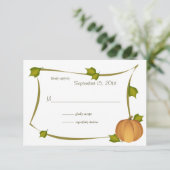 秋カボチャ収穫応答カード 出欠カード (スタンド正面)