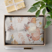 秋カボチャ収穫秋の葉のデクペ素朴ージ 薄葉紙 (ギフト)