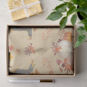 秋カボチャ収穫秋の葉マスタードデクページ 薄葉紙 (ギフト)