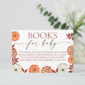 秋カボチャ図書要求ベビー表示エンクロージャカード サンキューカード (スタンド正面)