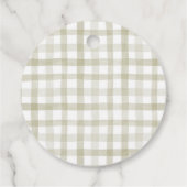 秋カボチャ女の子の衣服赤ちゃんシャワー フェイバータグ (裏面)