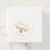 秋カボチャ女の子の衣服赤ちゃんシャワー フェイバータグ (インサイチュ)