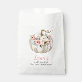 秋カボチャ女の子ベビーシャワー優先バッグ フェイバーバッグ (正面)