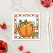 秋カボチャ季節の紙ナプキン スタンダードカクテルナプキン (インサイチュ)
