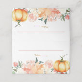 秋カボチャ座席表フードテントカード プレイスカード (外部開封)