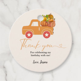 秋カボチャ感謝していユー誕生日 フェイバータグ