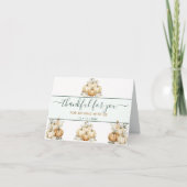 秋カボチャ感謝のためにあなた感謝与パーティー サンキューカード (正面)