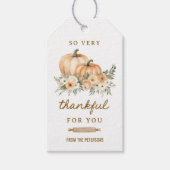 秋カボチャ感謝の気持ち ギフトタグ (正面)