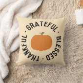 秋カボチャ感謝の秋賛美感謝 クッション (ブランケット)