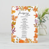 秋カボチャ感謝祭ディナーメニュー メニュー (スタンド正面)