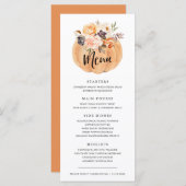 秋カボチャ感謝祭ディナーメニュー メニュー (正面/裏面)