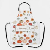 秋カボチャ感謝祭ディナー エプロン (正面)