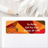 秋カボチャ感謝祭秋招待状 ラベル (インサイチュ)