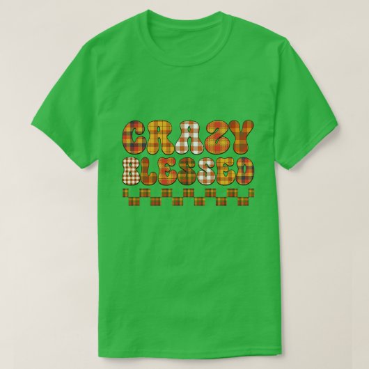 秋カボチャ感謝祭秋8 Tシャツ (デザイン正面)