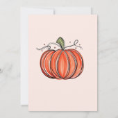 秋カボチャ我々のタイトルは1回転している 招待状 (裏面)