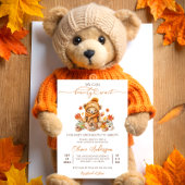 秋カボチャ我々は赤ちゃんシャワーを心待ちできる 招待状