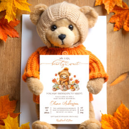 秋カボチャ我々は赤ちゃんシャワーを心待ちできる 招待状