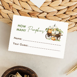 秋カボチャ推測カボチャのゲームカード数 エンクロージャーカード