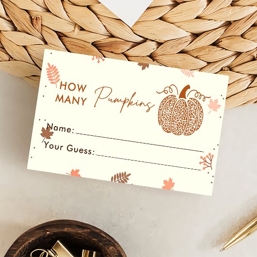 秋カボチャ推測カボチャのゲームカード数 エンクロージャーカード