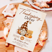 秋カボチャ格言感謝祭ディナー 招待状