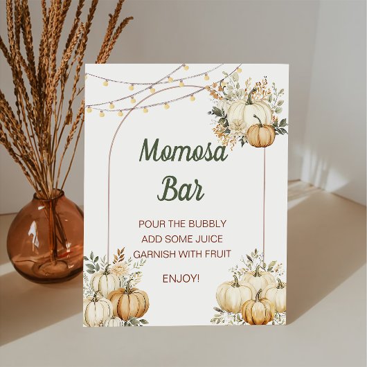 秋カボチャ桃佐バーベビーシャワー台座標識 台座サイン