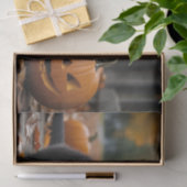 秋カボチャ甘い黒の子猫デクページ 薄葉紙 (ギフト)