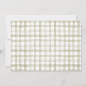 秋カボチャ男の子の衣服赤ちゃんのシャワー サンキューカード (裏面)