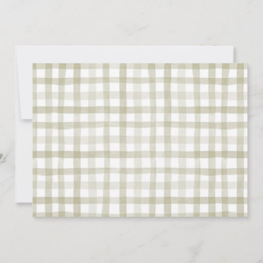 秋カボチャ男の子の衣服赤ちゃんのシャワー サンキューカード (裏面)