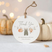 秋カボチャ男の子の衣服赤ちゃんのシャワー フェイバータグ