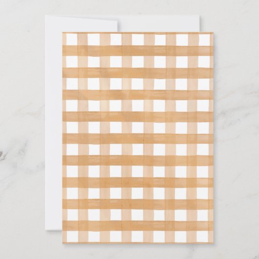 秋カボチャ男の子の衣服赤ちゃんのシャワーInvitati 招待状 (裏面)