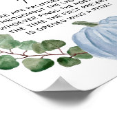 秋カボチャ男の子ベビーシャワーおしゃぶり狩りゲーム ポスター (角)