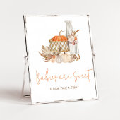 秋カボチャ秋インラブベビーは甘い ポスター