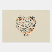 秋カボチャ秋サンクスギビングハロウィーン ラッピングペーパーシート (正面)