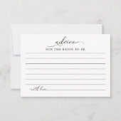 秋カボチャ秋ブライダルシャワーアドバイスカード 招待状 (正面)