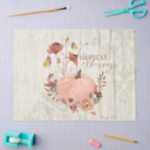 秋カボチャ紅葉素朴ウッドデクページ 薄葉紙 (クラフト)