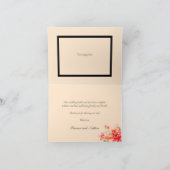 秋カボチャ結婚ボタニカル サンキューカード (内部)