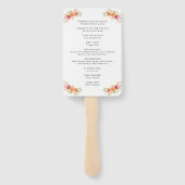 秋カボチャ結婚式 プログラムハンドファン ハンドファン (裏面)