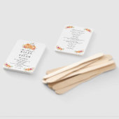 秋カボチャ結婚式 プログラムハンドファン ハンドファン (組立なし)