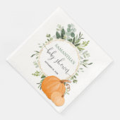 秋カボチャ緑金ゴールドユーカリ赤ちゃんシャワー (コーナー)