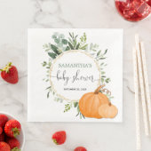 秋カボチャ緑金ゴールドユーカリ赤ちゃんシャワー (インサイチュ)