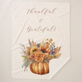 秋カボチャ花に感謝と感謝 –  シェルパブランケット