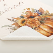 秋カボチャ花に感謝と感謝 –  シェルパブランケット (3/4)