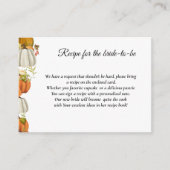 秋カボチャ花嫁の要求レシピ エンクロージャーカード (正面)