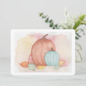 秋カボチャ葉と サンキューカード (スタンド正面)