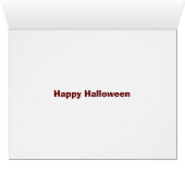 秋カボチャ葉ハッピーハローウィンシンボルカード (内部横(下))